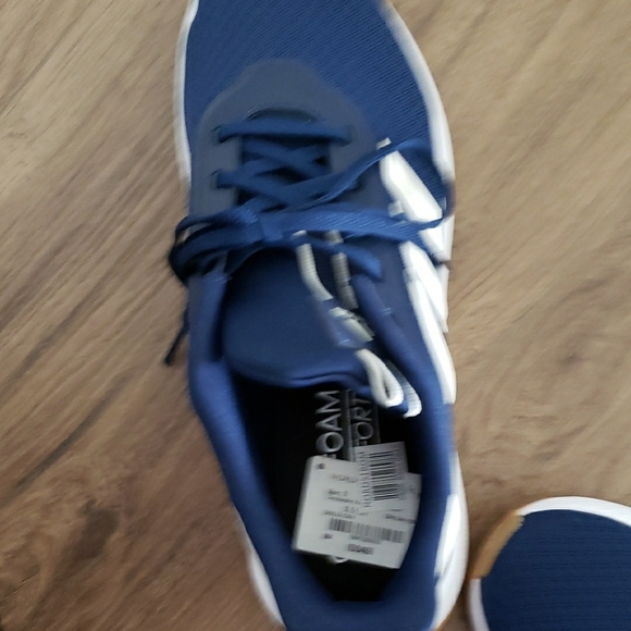 adidas Navy & White Athletic Sneakers, Men's Size 8, New With Tags - Picture 3 of 9